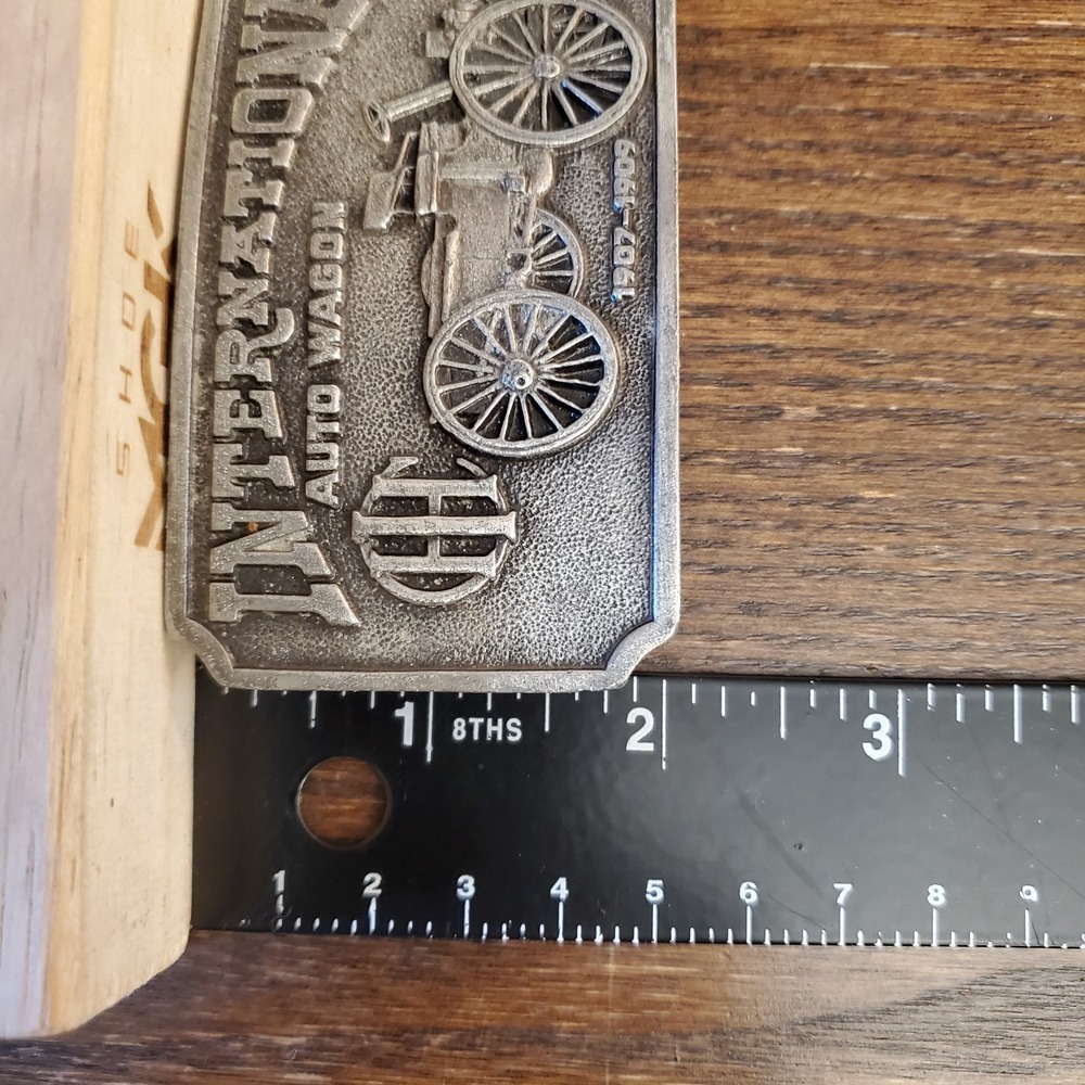 Vtg Limited Edition 1974 International Auto Wagon‎ Belt Buckle by Bergamot - Picture 7 of 9
